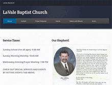 Tablet Screenshot of lavalebaptist.com